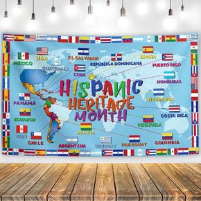 Hispanic Heritage Month Decorations Latin American Banner Spanish Classroom Decorations National Hispanic Heritage Month Decorations for Classroom Home