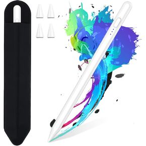 Stylus Pen for iPad 9th&10th, Apple Pencil 2nd Gen with Palm Rejection & Fast Charge, Ipad Pencil Compatible with Apple iPad 8th/7th/6th Gen, iPad Air 5/4/3 Gen,iPad Pro 11 & 12.9, iPad Mini 6/5