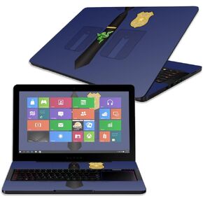 MightySkins Skin Compatible with Razer Blade Pro 17" - Fun Guns | Protective, Durable, and Unique Vinyl Decal wrap Cover | Easy to Apply, Remove, and Change Styles | Made in The USA