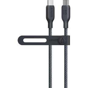كابل Anker USB C إلى USB C (240 واط، 6 أقدام)، كابل شاحن USB C مجدول حيوي، شحن سريع لجهاز MacBook Pro 2020، iPad Pro 2020، iPad Air 4، Samsung Galaxy S23+/S23 Ultra، Pixel (USB 2.0)( بحيرة الجليد الزرقاء)