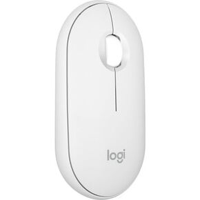 Logitech Pebble Mouse 2 M350s Slim Bluetooth Wireless Mouse, Portable, Lightweight for Windows, macOS, iPadOS, Android, Chrome OS - Tonal White (Renewed)