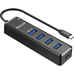SmartQ USB C Hub 4 منافذ، USB C إلى USB Hub مع 4 USB 3.0، مقسم USB C يعمل بالطاقة لأجهزة الكمبيوتر المحمول، MacBook Pro، iMac، iPad Pro، Chromebook، Pixelbook، Galaxy S23، والمزيد من الأجهزة من النوع C in Kuwait
