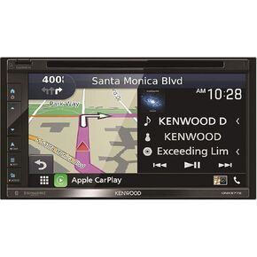 Kenwood DNX577S 6.8" Capacitive Touchscreen DVD Navigation Receiver | Apple CarPlay & Android Auto Compatible | Digital LED Backlit LCD Display