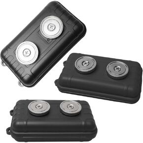 Olutacot 3 Pcs Magnetic Key Holder Under Car Waterproof Magnetic Key Hider Outdoor Key Hider Magnetic Key Box Hidden Key Holder for Storage Key Indoors Outdoors