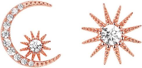 Moon Earrings for Women, Crescent Moon Star Earrings for Girls, Sun Moon Stars Earrings Hypoallergenic, Star and Moon Earrings Studs, Sun and Moon Ear Studs, Cute Moon Jewelry Gifts Funny Earrings in Kuwait