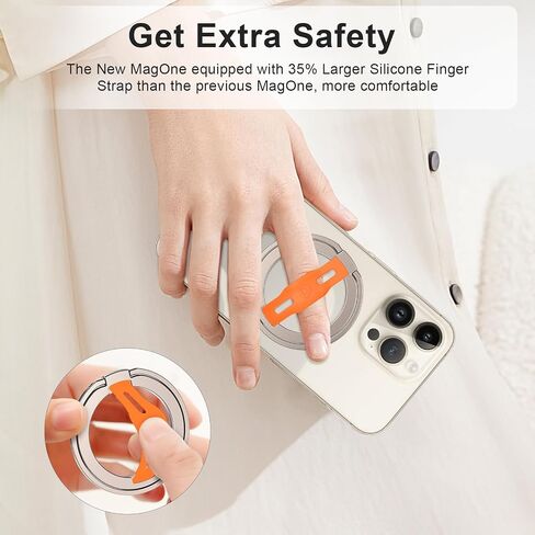 EWA [3pcs] Replaceable Silicone Finger Strap Only compatible MagOne 2nd Gen Phone Grip Stand in Saudi Arabia