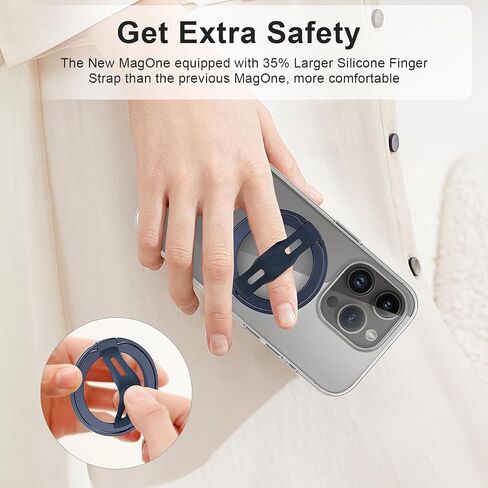 EWA [3pcs] Replaceable Silicone Finger Strap Only compatible MagOne 2nd Gen Phone Grip Stand in Saudi Arabia