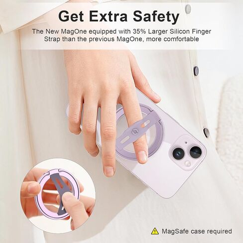 EWA [3pcs] Replaceable Silicone Finger Strap Only compatible MagOne 2nd Gen Phone Grip Stand in Saudi Arabia