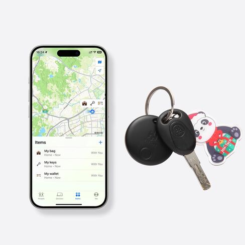 العلامة الذكية HH-Tech (حزمة 2) لأجهزة Apple iOS، وتتبع المفاتيح، وباحث العناصر، وبطاقة الأمتعة، وتتبع محفظتك، وحقيبتك، وحقيبة سفرك، والمزيد بسهولة باستخدام تطبيق Apple iPhone Find My in Saudi Arabia