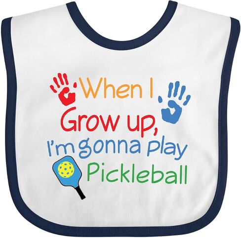 inktastic Future Pickleball Player Baby Bib in Saudi Arabia