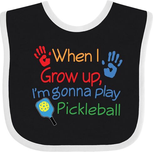 inktastic Future Pickleball Player Baby Bib in Saudi Arabia