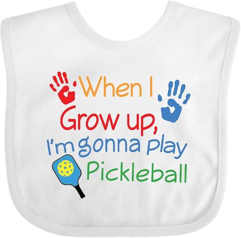 inktastic Future Pickleball Player Baby Bib in Saudi Arabia