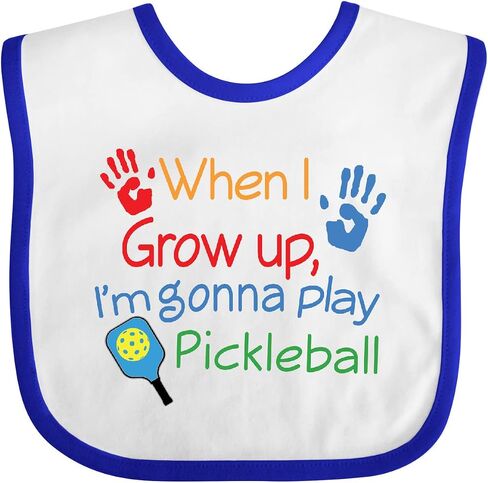 inktastic Future Pickleball Player Baby Bib in Saudi Arabia