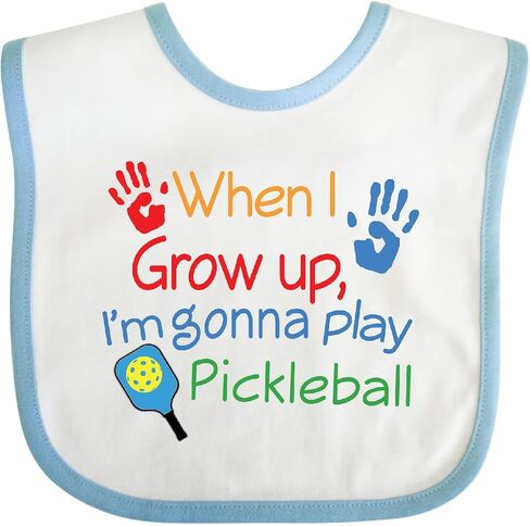 inktastic Future Pickleball Player Baby Bib in Saudi Arabia