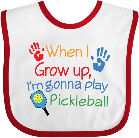 inktastic Future Pickleball Player Baby Bib in Saudi Arabia