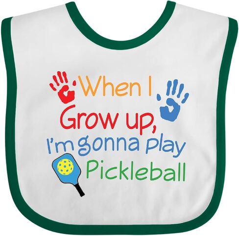 inktastic Future Pickleball Player Baby Bib in Saudi Arabia