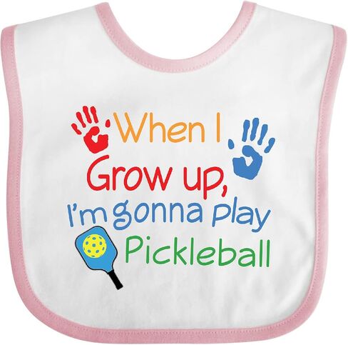 inktastic Future Pickleball Player Baby Bib in Saudi Arabia
