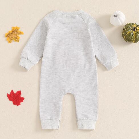 FIOMVA Baby Boy Girl Halloween Outfit Newborn Boo Pumpkin Romper Infant Long Sleeve Jumpsuit Western Fall Winter Clothes in Saudi Arabia