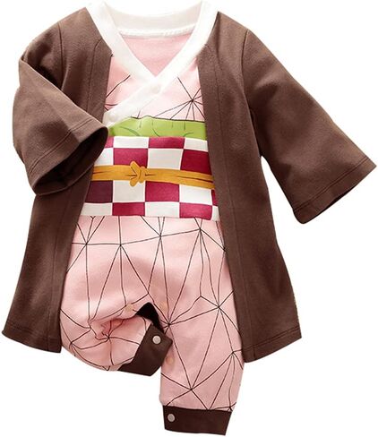 Newborn Clothes Baby Boy Girl Long Sleeve Jumpsuit Cosplay Anime Printed Suitstoddler Cute Romper in Saudi Arabia