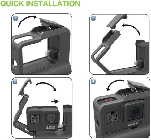 حافظة بطارية ممتدة لمدة 10-9 ساعات متوافقة مع ملحقات GoPro Hero 11,10 و9 السوداء لكاميرا GoPro Hero السوداء مقاومة للماء (33 قدمًا تحت الماء)، مقاومة للغبار، من 0F إلى 110F in Saudi Arabia