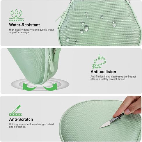 Hard Case for AirPods Max, Travel Carrying Headphone Case with Sleep Mode, AirPods Max Sturdy Protective Portable Storage Organizer Bag, Green in Saudi Arabia