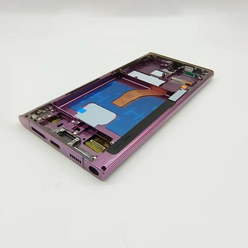 Screen Replacement for Samsung Galaxy S22 Ultra 5G S908E S908E/DS S908U S908W S908B/DS 6.8 Inch with Frame and Back Cover Display Touch Digitizer Assembly (Burgundy) in Saudi Arabia