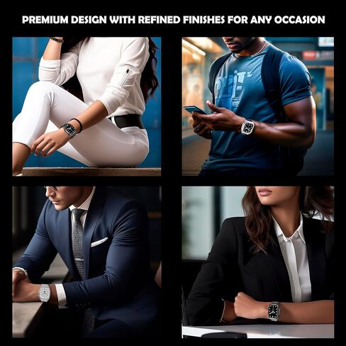 2024 - Amoled Smart Watch, Health Watch, Blood Pressure Watch, Heart Rate Watch, Activity & Fitness trackers, Android Smart Watch - iOS Compatible in Saudi Arabia