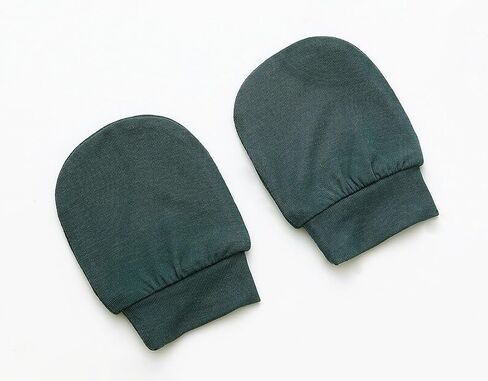 Newborn Baby Swaddle Blanket Set with Baby Knotted Gown, Mittens, Hat - Bamboo Viscose Receiving Blanket Bundle (Army Green) in Saudi Arabia
