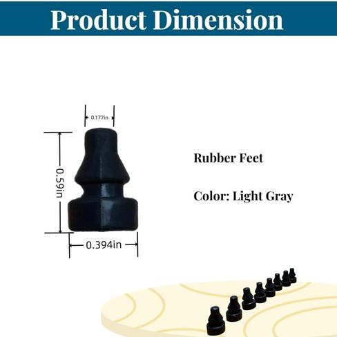 Holiket Replaceable Rubber Feet for Slow Cookers, Prevent Scratches, Marks, and Damages,Slow Cooker Insert Accessories (8 Packs) in Saudi Arabia