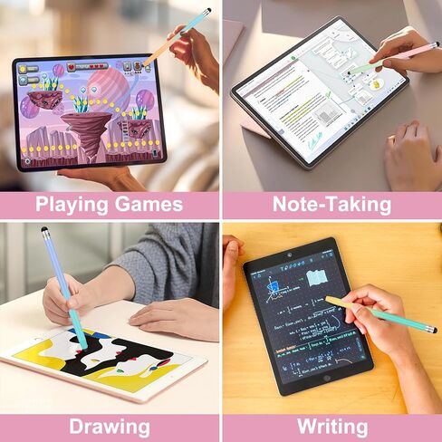 أقلام لمس لشاشات اللمس، 5 أقلام ستايلس عالية الحساسية وقلم سعوي دقيق لأجهزة iPhone/iPad/الكمبيوتر اللوحي/الهواتف الذكية، متوافقة مع جميع شاشات اللمس in Kuwait
