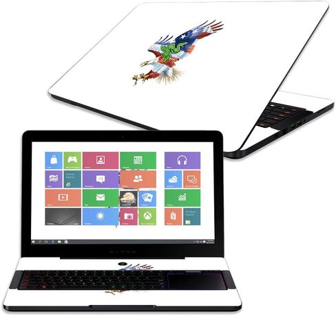 MightySkins Skin Compatible with Razer Blade Pro 17" - Fun Guns | Protective, Durable, and Unique Vinyl Decal wrap Cover | Easy to Apply, Remove, and Change Styles | Made in The USA in Saudi Arabia