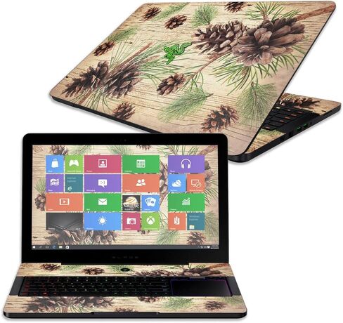 MightySkins Skin Compatible with Razer Blade Pro 17" - Fun Guns | Protective, Durable, and Unique Vinyl Decal wrap Cover | Easy to Apply, Remove, and Change Styles | Made in The USA in Saudi Arabia