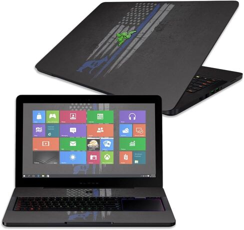 MightySkins Skin Compatible with Razer Blade Pro 17" - Fun Guns | Protective, Durable, and Unique Vinyl Decal wrap Cover | Easy to Apply, Remove, and Change Styles | Made in The USA in Saudi Arabia