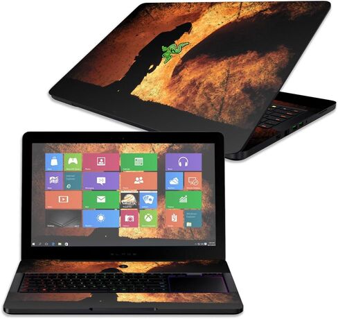 MightySkins Skin Compatible with Razer Blade Pro 17" - Fun Guns | Protective, Durable, and Unique Vinyl Decal wrap Cover | Easy to Apply, Remove, and Change Styles | Made in The USA in Saudi Arabia