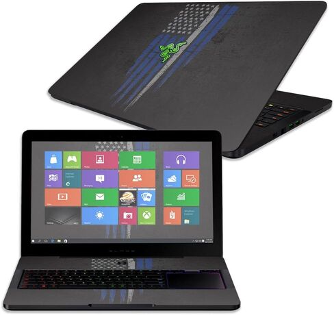 MightySkins Skin Compatible with Razer Blade Pro 17" - Fun Guns | Protective, Durable, and Unique Vinyl Decal wrap Cover | Easy to Apply, Remove, and Change Styles | Made in The USA in Saudi Arabia