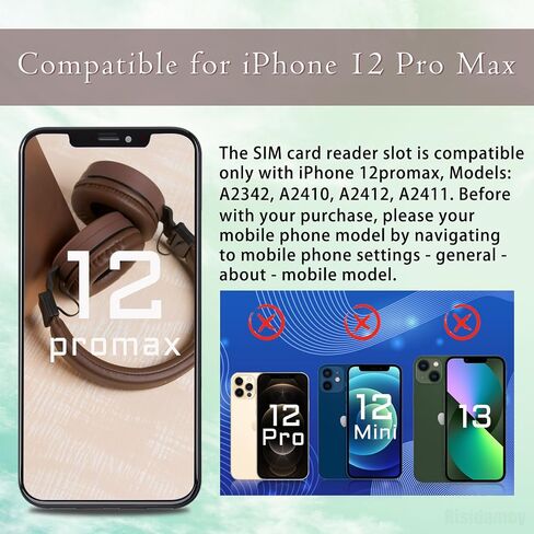 Single SIM Card Reader Replacement for iPhone 12 Pro Max US in Saudi Arabia