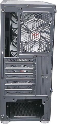 حقيبة ألعاب Nova Series C013 ATX Mid-Tower PC | إضاءة RGB مدمجة | الألواح الأمامية والجانبية من الزجاج المقسى | مراوح RGB مقاس 4 × 120 مم متضمنة | وحدة تحكم بالمروحة مع جهاز تحكم عن بعد | (أبيض) in Saudi Arabia