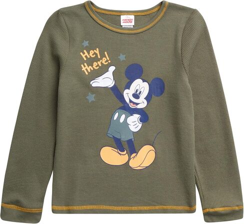 Disney Baby Boys’ Mickey Mouse Jogger Set – Long Sleeve Thermal Top and Fleece Sweatpants (12M – 7) in Saudi Arabia