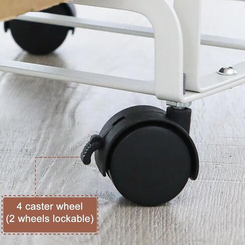 عربة كرتون لرف تخزين الكرتون، حامل كرتون محمول بعجلات، عربة كرتون من الصلب الكربوني للمستودع المنزلي، منظم كرتون صغير الحجم (أسود) in Kuwait