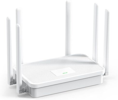 UeeVii WR3000K WiFi6 AX3000 WiFi Router, Dual Band 6-Antenas Wireless Router, Suitable for Wireless Bridge and AP Home Router,One-Click WPS&MESH, Good Heat Dissipation in Kuwait