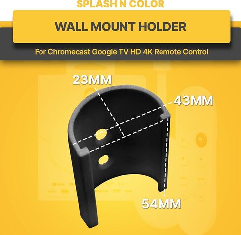 حامل تثبيت على الحائط SplashNColor لجهاز التحكم عن بعد Chromecast Google TV HD 4K in Saudi Arabia