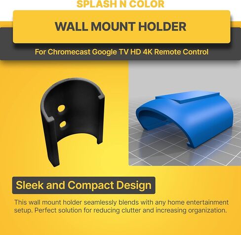 حامل تثبيت على الحائط SplashNColor لجهاز التحكم عن بعد Chromecast Google TV HD 4K in Saudi Arabia