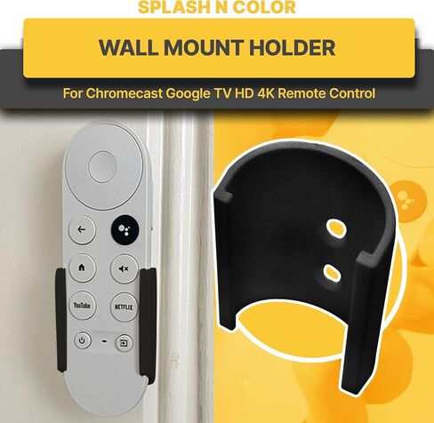 حامل تثبيت على الحائط SplashNColor لجهاز التحكم عن بعد Chromecast Google TV HD 4K in Saudi Arabia