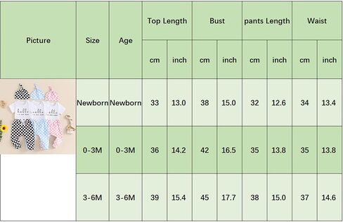 Canrulo Newborn Baby Girl Boy Outfit Hello I'm New Here Short Sleeve Romper Checkerboard Pants Hat Infant Summer Clothes in Saudi Arabia