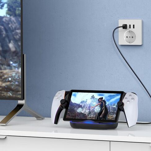 Charging Dock Station for Playstation Portal, Charger Stand for Ps Portal with RGB Light and USB C Charging Cable, Handheld Stand Holder for Playstation Portal in Saudi Arabia