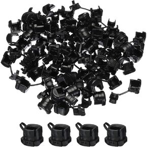 MECCANIXITY 60pcs 3-4.5mm Strain Relief Cord Connector Cable Bushing Boot Sleeve for Electric Cable Cord Insulation Protection, 5P-4