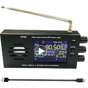 TEF86 راديو DSP رقمي FM 65-108 ميجا هرتز TEF6686 SW/MW/LW AM 144-27000 كيلو هرتز مكبر صوت كبير صوت جميل