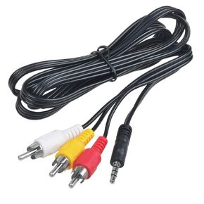 ABLEGRID 5FT AV Audio Video Cable Cord for Sony Handycam CCD-TRV Series Hi8/8XR/72x Camcorder ccd-trv16 CCD-TRV48 CCD-TRV48e CCD-SC55 CCD-SC55e ccd-trv58 CCD-TRV68 CCD-TRV78 CCD-TRV78e CCD-TRV88
