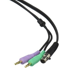 AKG Pro Audio MK HS MiniJack Detachable Cable for HSC/HSD Headsets with Two 3.5mm (1/8") Stereo Mini Jacks