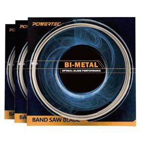 POWERTEC 32-7/8 Inch Bandsaw Blades, 1/2" x 24 TPI Band Saw Blades for DeWalt DCS370B Portable Band Saw, Replacement for DeWalt DW3984C Portable Band Saw Blades, 3 Pack